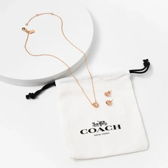 Coach open circle necklace on sale